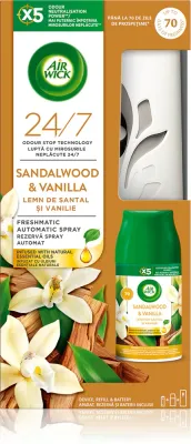 Освежитель воздуха Air Wick Freshmatic Sandalwood Vanilla древесный, сладкий, 250 мл