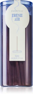 Ароматические палочки Paddywax Incense Fresh Air с подставкой, свежий аромат, 100 шт