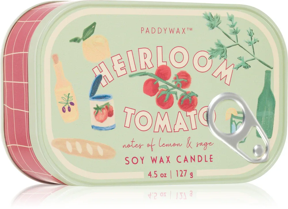 Свеча ароматическая Paddywax Bistro Heirloom Tomato цитрусово-гурманская, два фитиля, 127 г