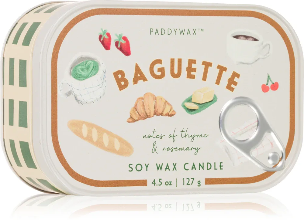 Свеча ароматическая Paddywax Bistro Baguette гурманская, два фитиля, 127 г
