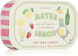 Свеча ароматическая Paddywax Bistro Meyer Lemon цитрусовая, два фитиля, 127 г — фото 1