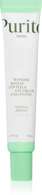 Purito Wonder Releaf Centella Eye Cream Unscented - Легкий крем для глаз против отеков и темных кругов, 30 мл