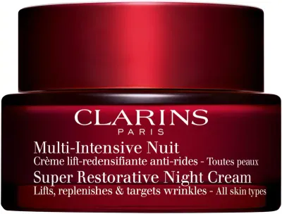Clarins Super Restorative Night Cream - Крем для лица на ночь для всех типов кожи, 50 мл