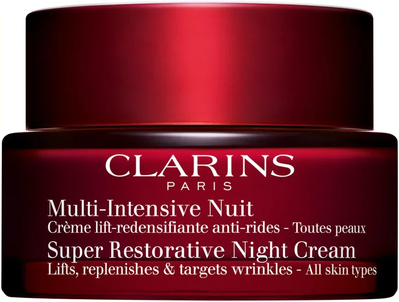 Clarins Super Restorative Night Cream - Крем для лица на ночь для всех типов кожи, 50 мл