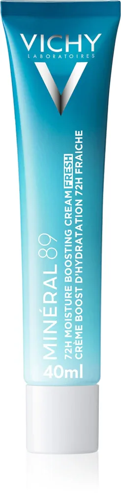 Vichy Minéral 89 72H Moisture Boosting Cream Fresh - Увлажняющий крем для лица с гиалуроновой кислотой, 40 мл