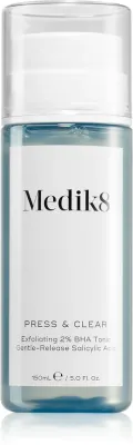 Medik8 Press & Clear - Тоник, который мягко отшелушивает, обеспечивает постепенное высвобождение, 150 мл, 150 мл (MDK03595)