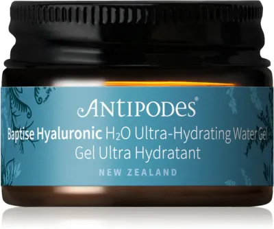 Antipodes Baptise H₂O Ultra-Hydrating Water Gel - Легкий гелевый увлажняющий крем для лица, 15 мл