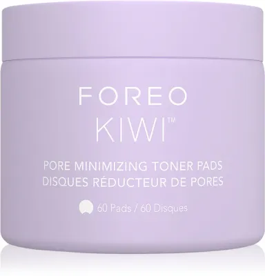 Тонизирующие диски для лица FOREO KIWI Pore Minimizing Toner Pads двусторонние, с экстрактами гамамелиса и ромашки, 60 шт