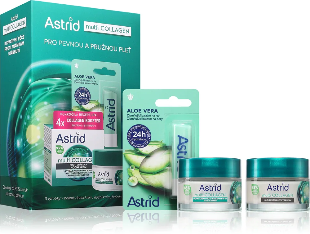Astrid Multicollagen - Подарочный набор для зрелой кожи, 3 шт