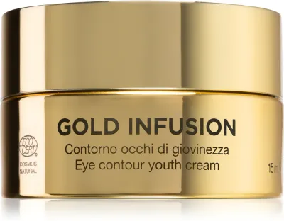 Diego dalla Palma Gold Infusion Youth Cream - Увлажняющий крем для глаз днем и ночью с эффектом против морщин, 15 мл