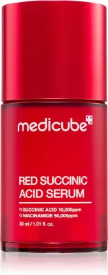 Medicube Red Succinic Acid Serum - в контексте того, что это сыворотка для лица: увлажняющая сыворотка с эффектом осветления, 30 мл