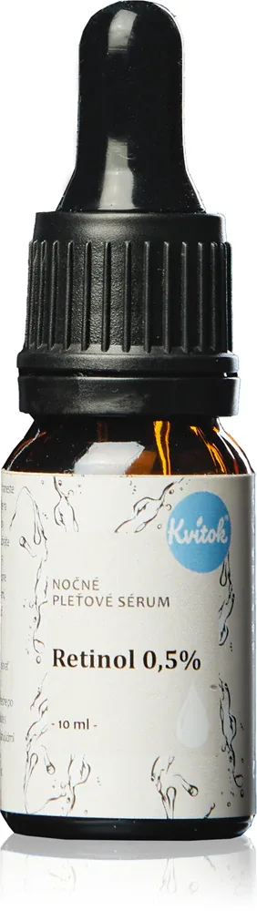 Kvitok Night serum Retinol 0,5% - сыворотка для лица на ночь с ретинолом, 10 мл
