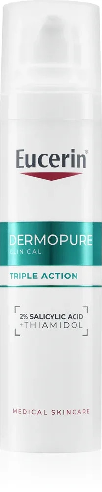 Eucerin DermoPure Clinical Triple Action - в контексте того, что это крем для лица: жидкость против несовершенств кожи с акне, 40 мл