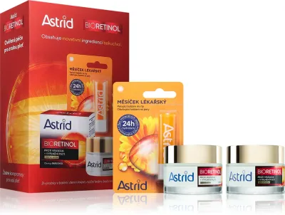 Astrid Bioretinol - Подарочный набор для идеальной кожи, 3 шт