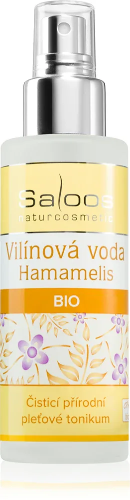 Saloos Floral Water Witch Hazel 100% Bio - Тоник для смягчения и очищения жирной и проблемной кожи, 100 мл