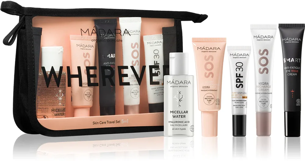 MÁDARA WHEREVER Travel Set 5-In-1 - Путешественнический набор для идеальной кожи