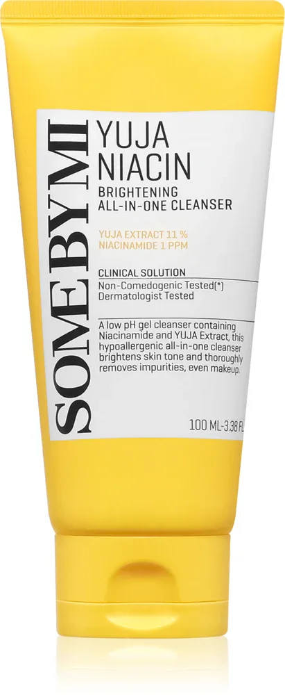 Some By Mi Yuja Niacin Brightening All in One Cleanser - Очищающая пенка для чувствительной кожи, 100 мл