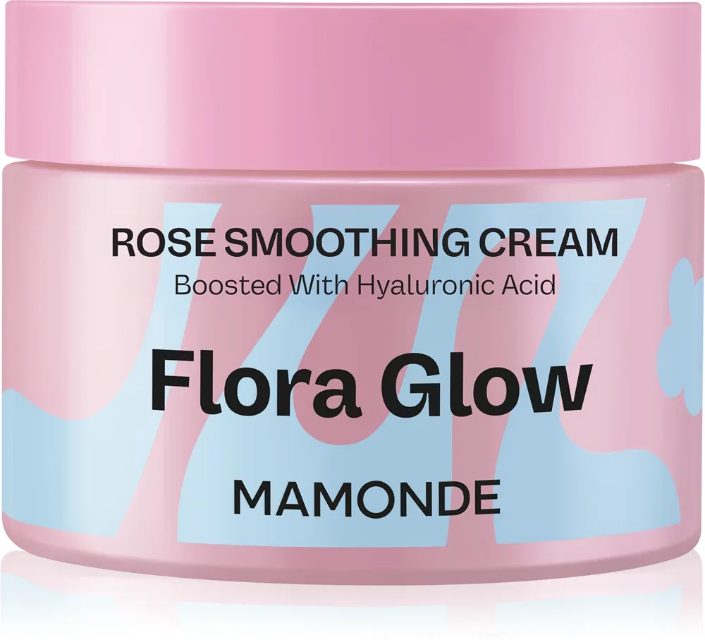 MAMONDE Flora Glow Rose Smoothing Cream - в контексте того, что это крем для лица: увлажняющий крем с интенсивным разглаживающим действием, 50 мл