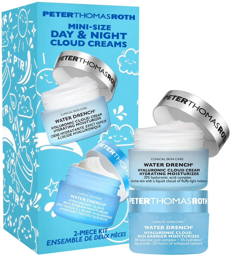 Peter Thomas Roth Water Drench Mini Day & Night Cloud Creams - набор подарочный с интенсивным увлажняющим кремом для лица