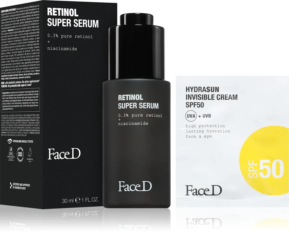 Face D Retinol Super Serum - в контексте того, что это сыворотка для лица: сыворотка против морщин с ретинолом и маслом, 30 мл