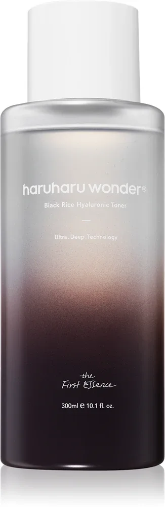 Тоник для лица Haruharu Wonder Black Rice Hyaluronic Toner увлажняющий, с гиалуроновой кислотой, 300 мл