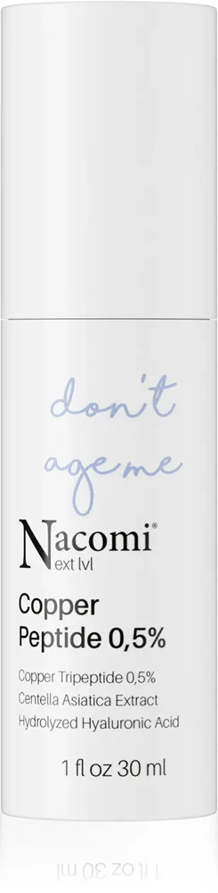 Nacomi Next Level Copper Peptide 0,5 % - сыворотка для лица с пептидами, 30 мл