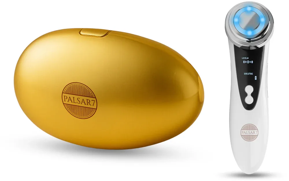 PALSAR7 Exclusive Set LED Lip Mask & Galvanic Iron - набор косметики по выгодной цене Gold Gold