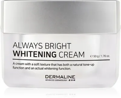 Dermaline Always Bright Whitening Cream - осветляющий крем для лица, 50 г