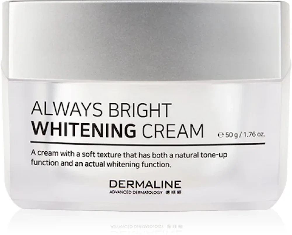 Dermaline Always Bright Whitening Cream - осветляющий крем для лица, 50 г