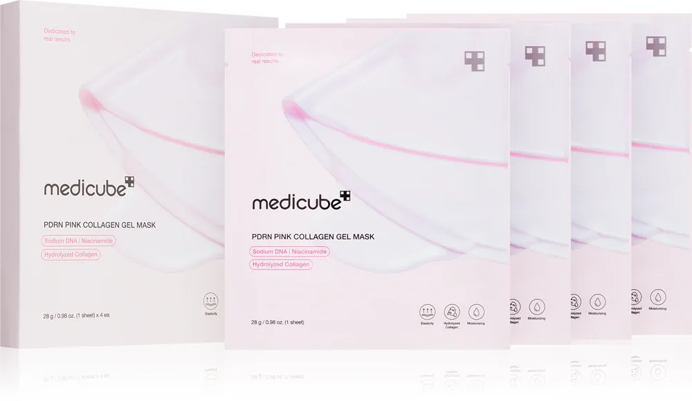 Medicube PDRN Pink Collagen Gel Mask - Маска для лица с коллагеном для упругости и лифтинга, 4 г