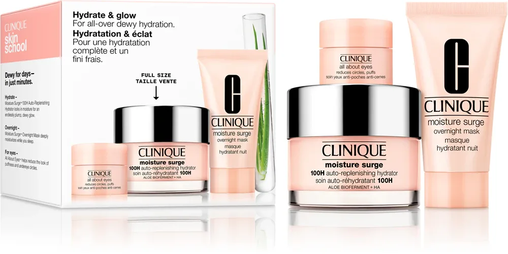 Clinique Hydrate & Glow Set - Подарочный набор интенсивного увлажнения, 1 шт