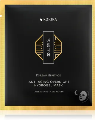 KORIKA Korean Heritage Collagen & Snail Mucin - Гидрогелевая маска против старения, 34 г