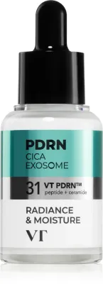VT Cosmetics PDRN Cica Exosome Firming Ampoule - Укрепляющая сыворотка для лица для осветления и увлажнения, 30 мл