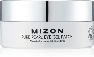 Mizon Pure Pearl Eye Gel Patch - Гидрогелевая маска вокруг глаз против отеков и темных кругов, 60 шт
