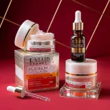 Eveline Cosmetics Platinum & Collagen - антивозрастной крем для лица на день и на ночь 60+, 50 мл — фото 2