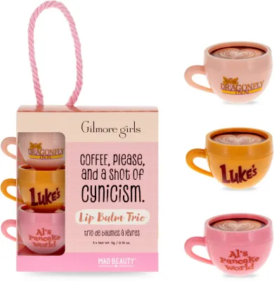 Mad Beauty Gilmore Girls - Подарочный набор для губ, 3 шт