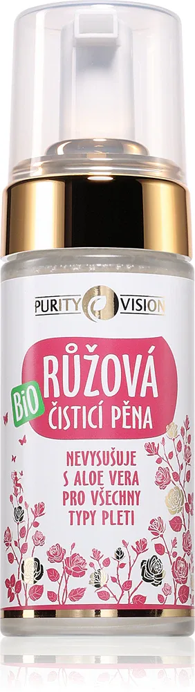 Purity Vision BIO Rose Cleansing Foam - Нежная очищающая пенка для чувствительной кожи, 90 мл