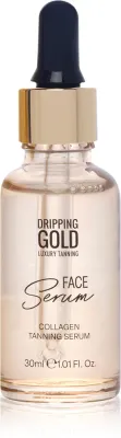 Dripping Gold Luxury Tanning Collagen Face Serum - Сыворотка для лица с коллагеном для автозагара, 30 мл