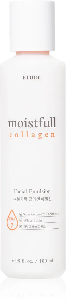 ETUDE Moistfull Collagen - В контексте крема для лица: интенсивный увлажняющий эмульсия с коллагеном, 180 мл