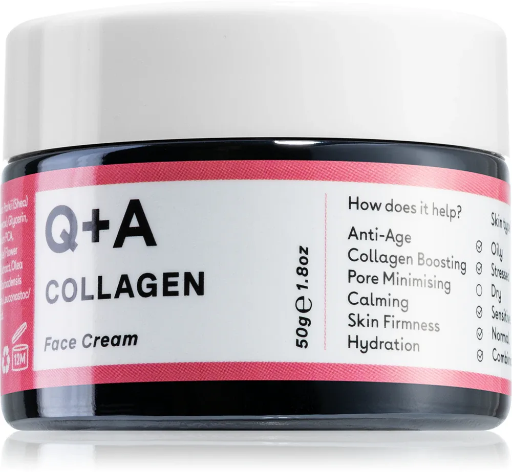Q+A Collagen - омолаживающий крем для лица, 50 г