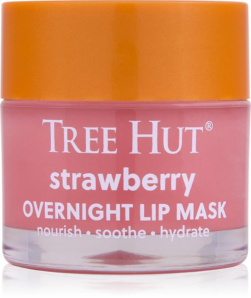 Маска для губ Tree Hut Strawberry Lip Mask ночная, с маслом ши и витамином E, 17 г