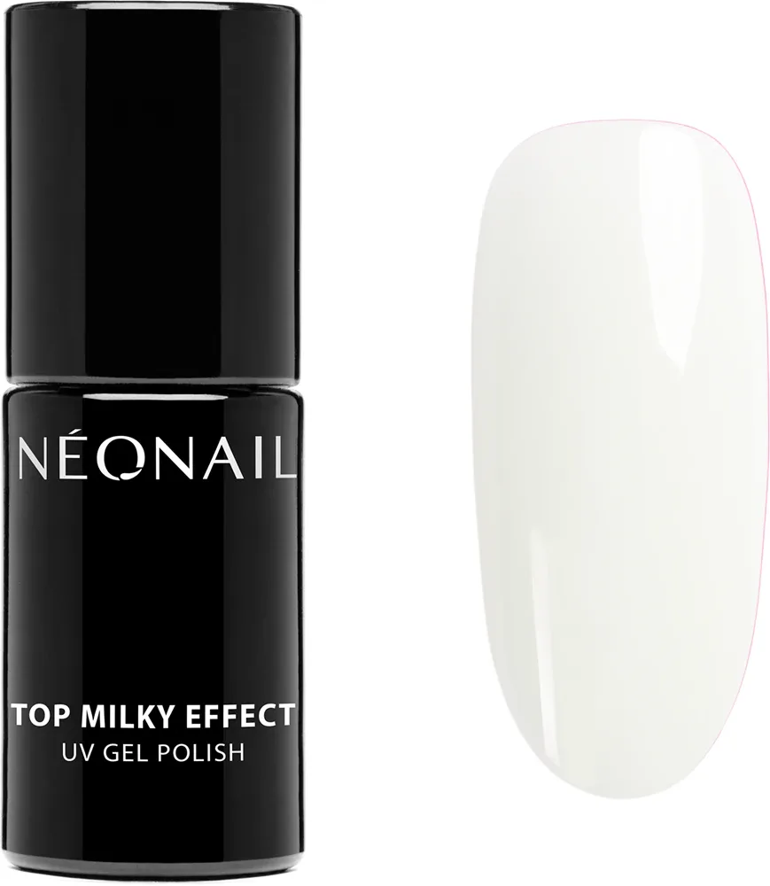 Топовое покрытие для ногтей NEONAIL Top Milky Effect с высоким блеском, для лампы LED, 7,2 мл, оттенок Creamy