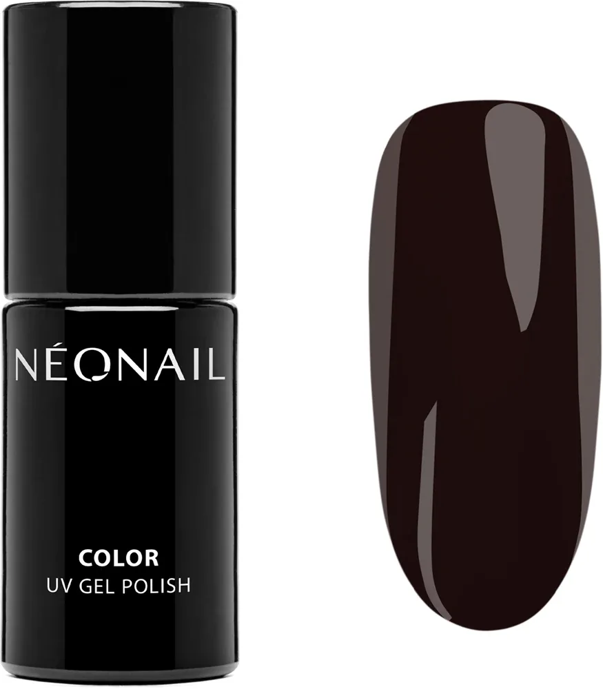 NEONAIL UV Gel Polish Color - Гибридный гель-лак для ногтей с использованием УФ, оттенок Dark Obsidian