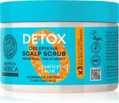 Natura Siberica Oblepikha Siberica Detox - Шампунь с детокс-эффектом do wszystkich rodzajow włosow, 300 мл