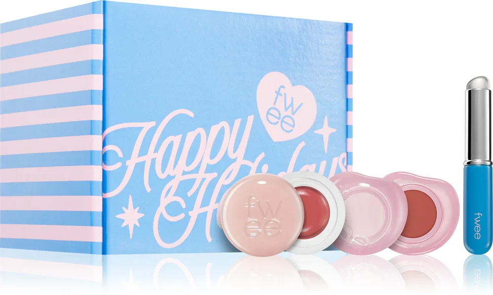 Набор для губ и щёк fwee Lip Cheek Set оттеночный, с кистью