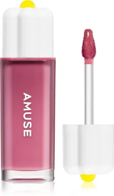 Блеск для губ AMUSE Dew Tint с высоким блеском, увлажняющий, 4 г, оттенок 09 Mauve Grape