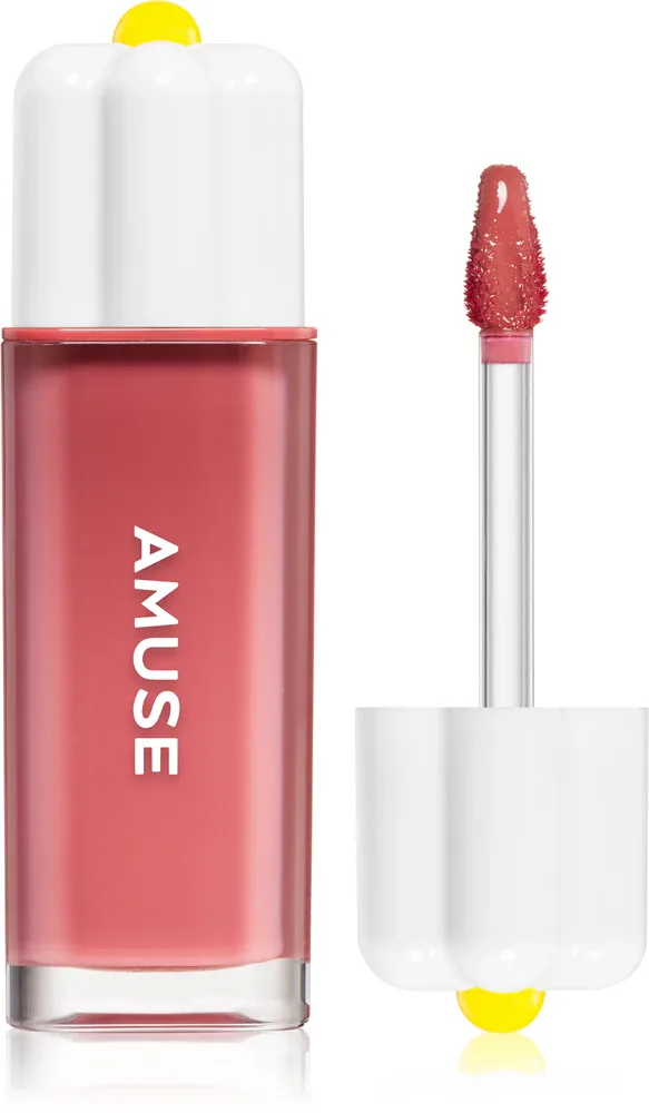 Блеск для губ AMUSE Dew Tint с высоким блеском, увлажняющий, 4 г, оттенок 06 Fig Dew