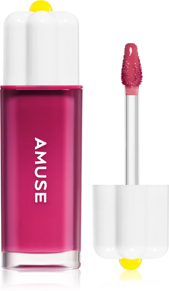 Блеск для губ AMUSE Dew Tint с высоким блеском, увлажняющий, 4 г, оттенок 12 Sunday