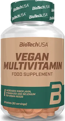 Витаминно-минеральный комплекс BioTechUSA Vegan Multivitamin 12 витаминов и 10 минералов, 60 таблеток