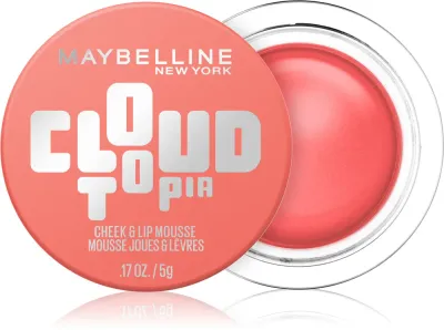 MAYBELLINE NEW YORK CloudTopia - Румяна для лица Maybelline CloudTopia с лёгкой текстурой, для естественного румянца, 5 г, 5 г, оттенок 05 Coral Illusion